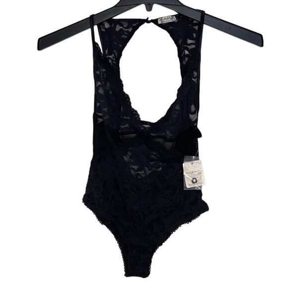 Free People Speed Date Lace Bodysuit In Black - Picture 5 of 6